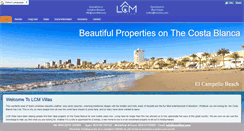 Desktop Screenshot of lcmvillas.com